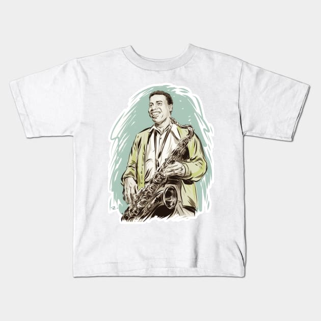 Wayne Shorter - An illustration by Paul Cemmick Kids T-Shirt by PLAYDIGITAL2020